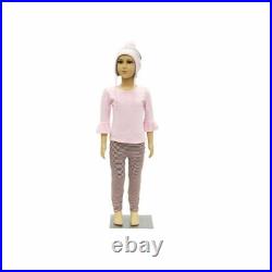 Realistic Kids Mannequin 4-6 Year Old Plastic Mannequin with Base and Wig