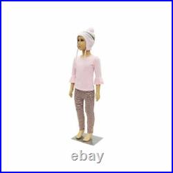 Realistic Kids Mannequin 4-6 Year Old Plastic Mannequin with Base and Wig