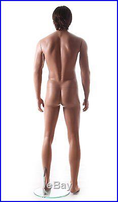 Realistic Male Mannequin, Includes Steel Base & Rods, Made of Fiberglass GM26