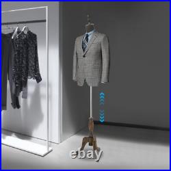 Retro Male Mannequin Dress Form with Adjustable Height 59.05-70.86 in