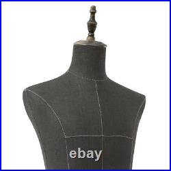 Retro Male Mannequin Dress Form with Adjustable Height 59.05-70.86 in
