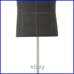 Retro Male Mannequin Dress Form with Adjustable Height 59.05-70.86 in