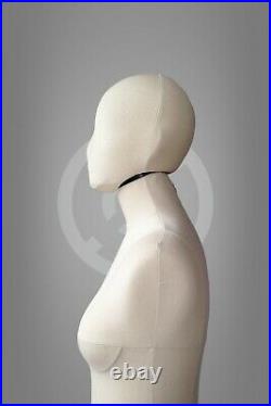 SOFT COTTON HEAD for tailor dress form Pinnable head for sewing mannequin