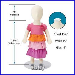 SSWBasics Baby Flexible Mannequin (3 Months) 24 with Head, 18½ without Head