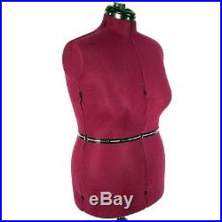 Seamstress Mannequin Large Size Dressmaker Tailor Adjustable Dress Form Sewing