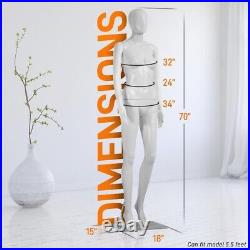 SereneLife 68.9'' Female Mannequin Torso Dress Form-Full Body Stand