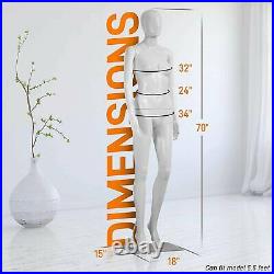 SereneLife Adjustable Female Mannequin Full Body 68.9 Detachable Female Dress