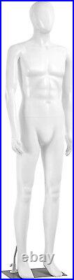 SereneLife Adjustable Male Mannequin Full Body Body-73 Detachable Dress Form Pos