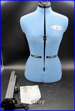 Sew Simple Adjustable Sewing Mannequin Half Body Torso Dress Form with Stand