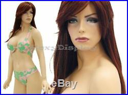 Sexy Big Bust Female Fiberglass mannequin Fleshtone Dress Form Display #MD-ACK4X