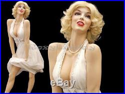 Sexy Female Fiberglass Mannequin Marilyn Monroe Style Dress Form #MZ-MONROE1
