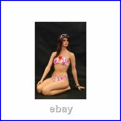 Sexy Women's Realistic Ladies Seated Full Body Kneeling Mannequin