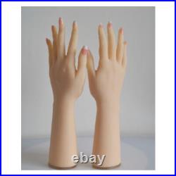Silicone Hand Mannequin Female Model Lifesize Jewel Glove Display Left+Right Art