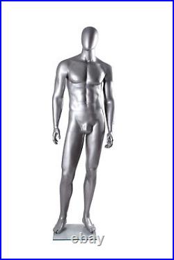 Silver Male Mannequin Matte