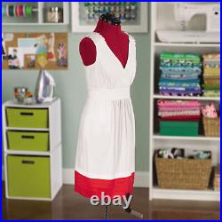 Singer Adjustable Dress Form Fits 4-10 Small/Medium with360 Degree Hem Guide, Red