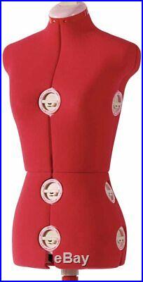 Singer Adjustable Dress Form Sized Large/Extra Large Red