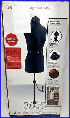 Singer Female Dress Form Medium/Large Size DF251 Adjustable Torso Mannequin