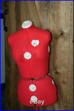 Singer Model 151 Adjustable Dress Form Mannequin Size 16 22 1/2