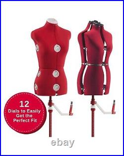 Singer RED ADJUSTABLE DRESS FORM DF150SM RD Size S/M 4-10 NEW IN OPEN BOX NRFB