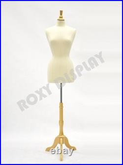 Size 6-8 Female Foam Dress Form with Linen Cover JF-F6/8L