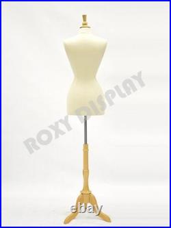 Size 6-8 Female Foam Dress Form with Linen Cover JF-F6/8L