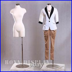Size 6-8 Female Mannequin Manequin Manikin Dress Form #JF-F6WLG+BS-04