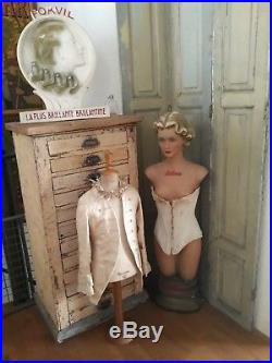 Small, Antique, mannequin, dressform, Child size 26, Hivénia Paris, 38.5