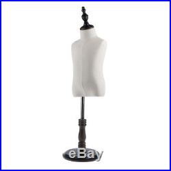 Store Display Kids Cloth Dress Form Mannequin Torso Model Adjustable Stand S