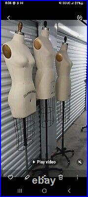 Superior Model Forms Co Model 2002 Iron Cage Dress Form Mannequin Size 6