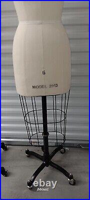 Superior Model Forms Co Model 2002 Iron Cage Dress Form Mannequin Size 6