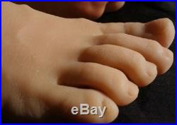 Top Quality Silicone Male Feet Shoes /Socks Displays Model Wheat Color Size 43