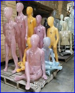 (USED) MN-UNI Kids Full Size Mannequin, Various Heights LOCAL PICKUP LOS ANGELES