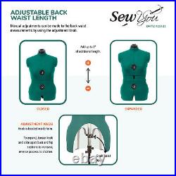 US Adjustable Dress Form For Sewing Full Figure Female Mannequin Torso Medium