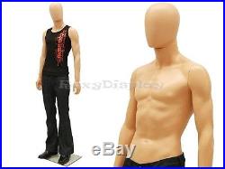 Unbreakable Male Plastic Durable Mannequin Display Dress Form PS-SM1FEG