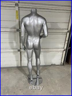 Used Headless Male Mannequin With Metal Stand