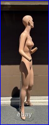 Vintage 1960's FEMALE full body 5-11 ft tall MANNEQUIN dress form