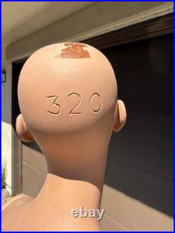 Vintage 1960's FEMALE full body 5-11 ft tall MANNEQUIN dress form