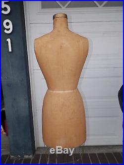 Vintage 1963 J R Bauman Normal Model Dress Form Mannequin Collaps-a-form Cage