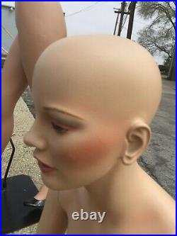 Vintage 1967 Decter Mannequin with Teeth Seated Extremely Rare Sitting MOD 60's