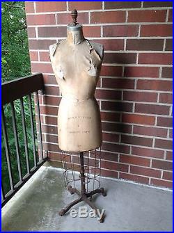 Vintage (1970) Wolf Collapsible Mannequin/Dress Form Size 14
