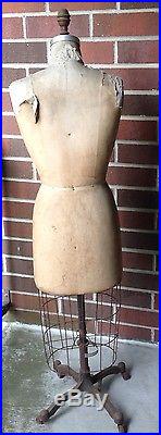 Vintage (1970) Wolf Collapsible Mannequin/Dress Form Size 14