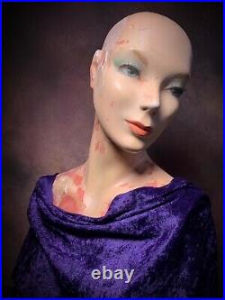 Vintage 30s 40s Mannequin Female Torso Distressed Plaster Bust Oddity Art Creepy