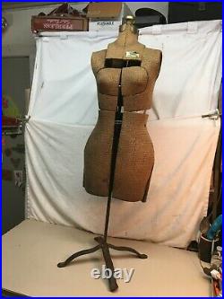 Vintage ACME Woman's Adjustable Dress Form Mannequin Sewing Dress Form Size A