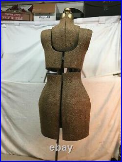 Vintage ACME Woman's Adjustable Dress Form Mannequin Sewing Dress Form Size A
