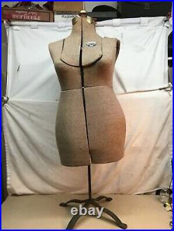 Vintage ACME Woman's Adjustable Dress Form Mannequin Sewing Dress Form Size C