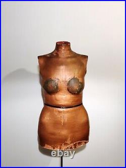 Vintage Adjustable Dress Form Female Mannequin Singer Molded To You Paper Mache