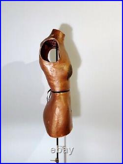 Vintage Adjustable Dress Form Female Mannequin Singer Molded To You Paper Mache