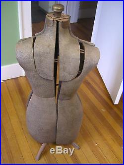 Vintage Adjustable Dress Form Mannequin- Female Torso c. 1950