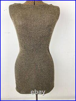 Vintage Antique ACME Deluxe Living / Dress Form Size A Adjustable Mannequin USA