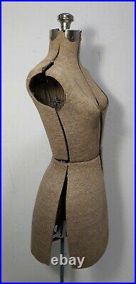 Vintage Antique Adjustable Dress Form Mannequin Cast Iron Base/Stand (Acme)
